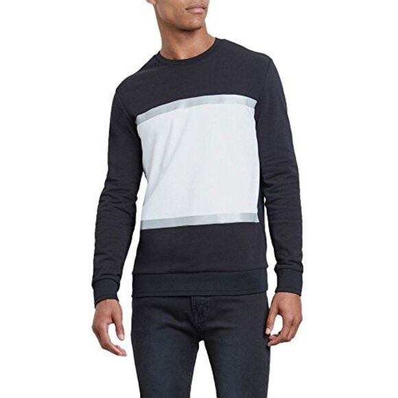 Kenneth Cole Reaction Mens Pieced Colorblocked Sweatshirt - Picture 2 of 2